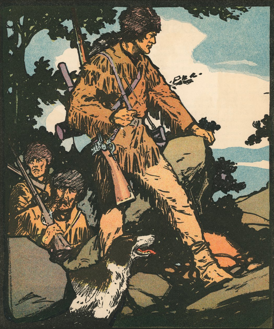 Felfedezők: Daniel Boone Frontiersman alkotó: American School