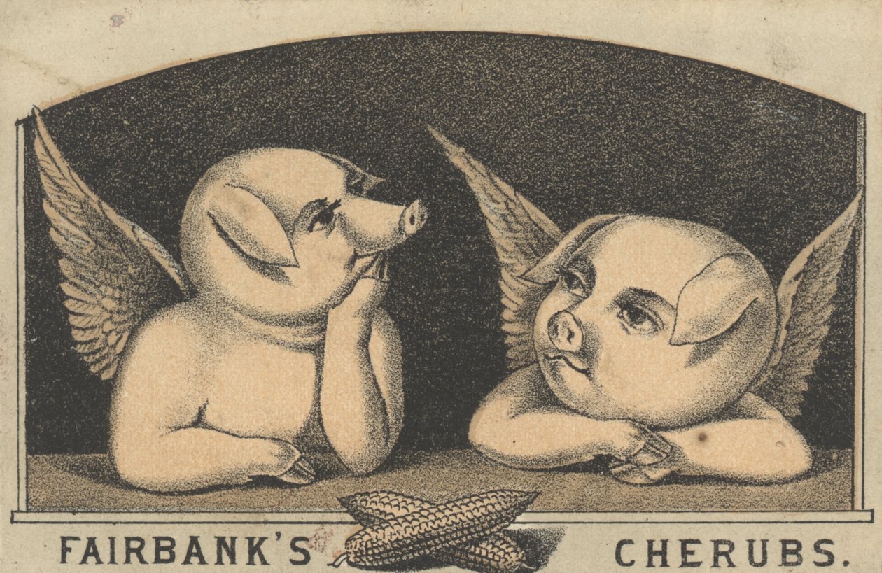 Fairbanks Cherubs, Fairbank Lard hirdetése, 1880 körül alkotó: American School