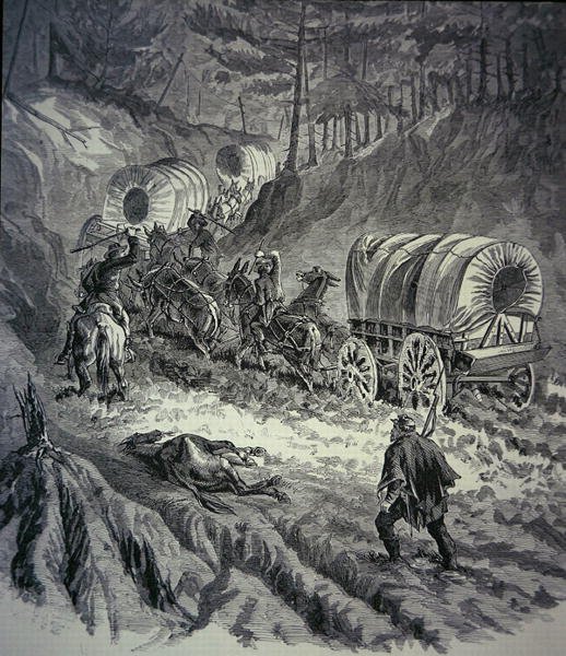 Szövetségi poggyászvonat (litho) alkotó: American School