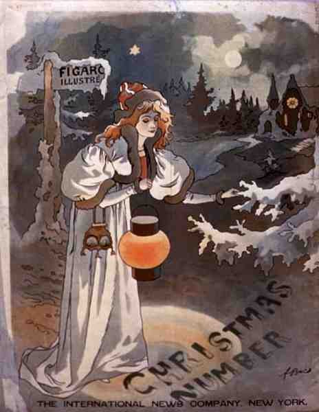 „Figaro Illustre” karácsonyi szám, a The International News Company, New York kiadása (színes litho) alkotó: American School