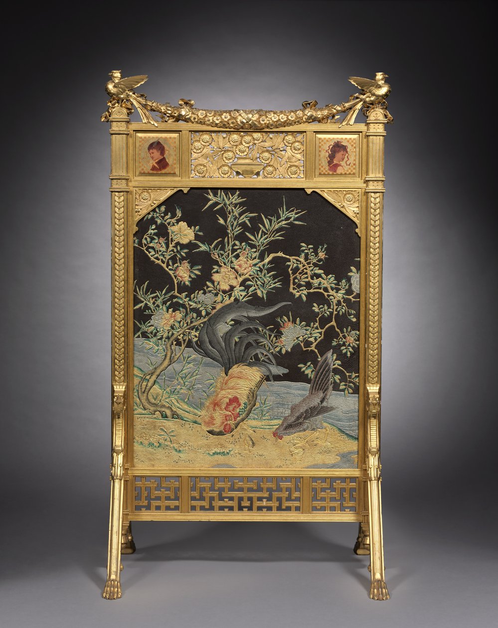 Fire Screen, Herter Brothers, 1878-1880 körül alkotó: American School