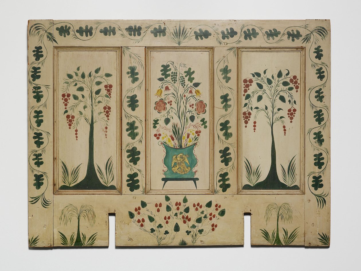 Tűzfal, 1820 körül (olaj, fenyőpanel) alkotó: American School