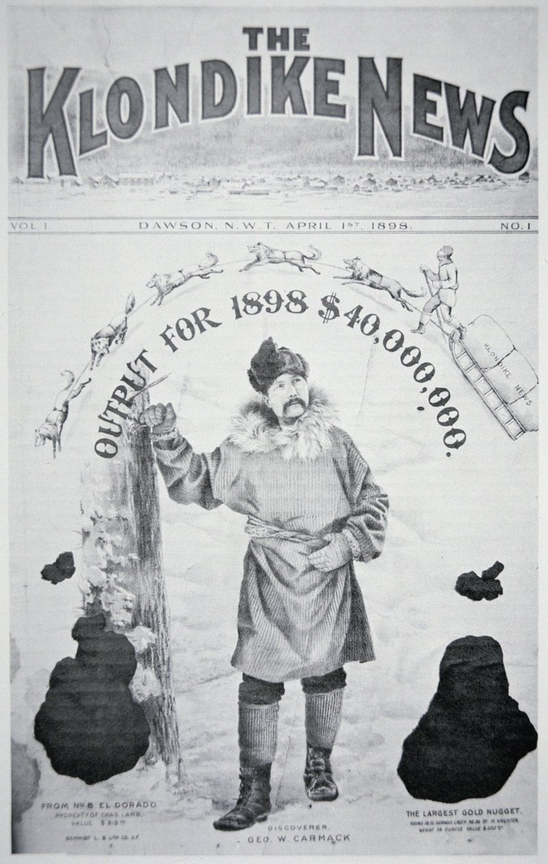 A „The Klondike News” címlapja alkotó: American School