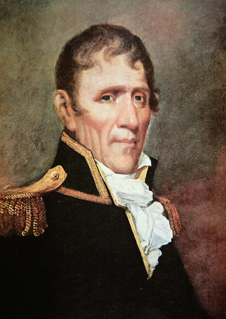 Andrew Jackson tábornok (színes litó) alkotó: American School