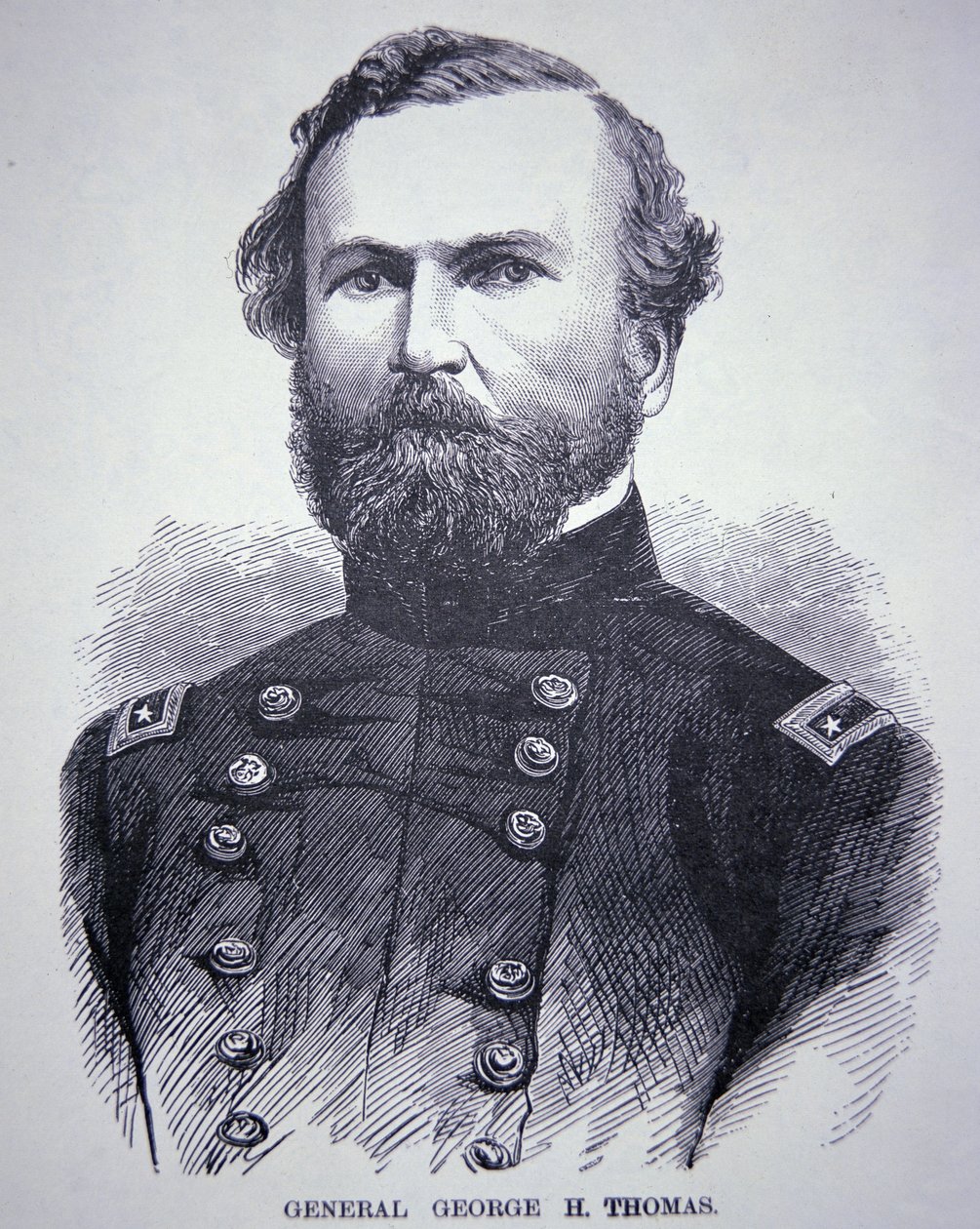 George H. Thomas tábornok (1816-70) (metszet) alkotó: American School