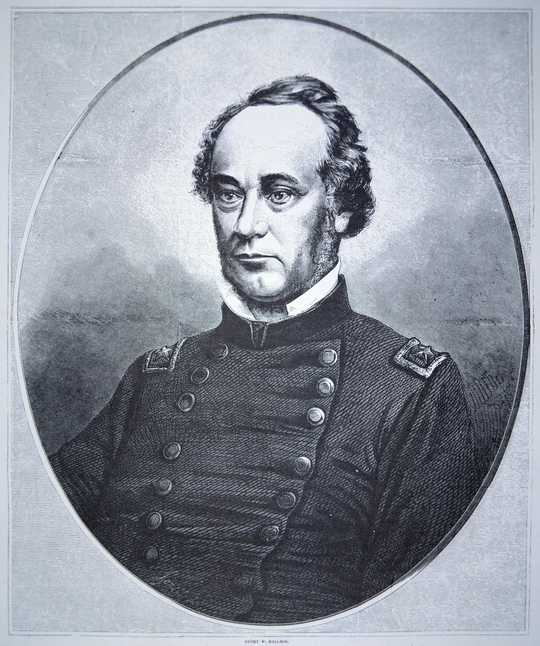 Henry Wager Halleck tábornok (1815-72) (metszet) alkotó: American School