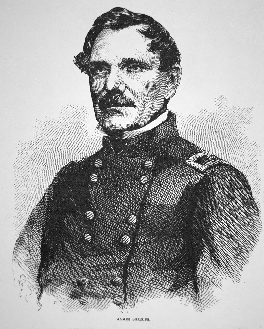 James Shields tábornok (1810-79) (metszet) alkotó: American School