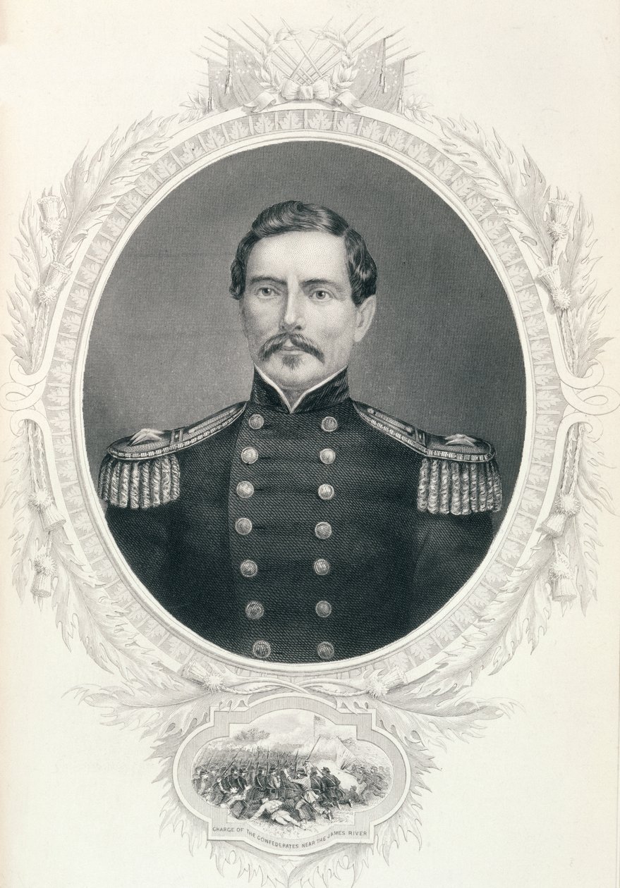 Pierre Gustave Toutant Beauregard tábornok, „Az Egyesült Államok története” című kötetéből, 1. kötet. II, Charles Mackay alkotó: American School