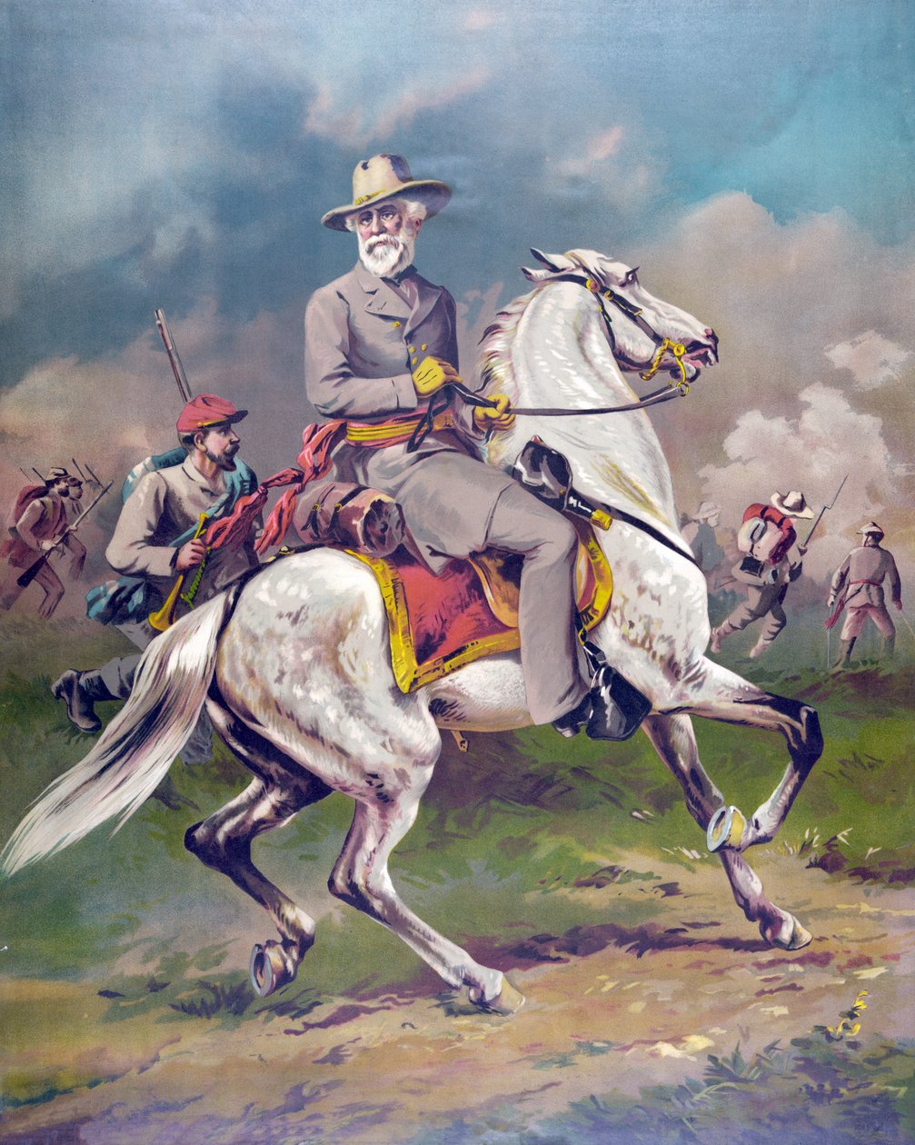 Robert E. Lee tábornok, pub. 1886 alkotó: American School