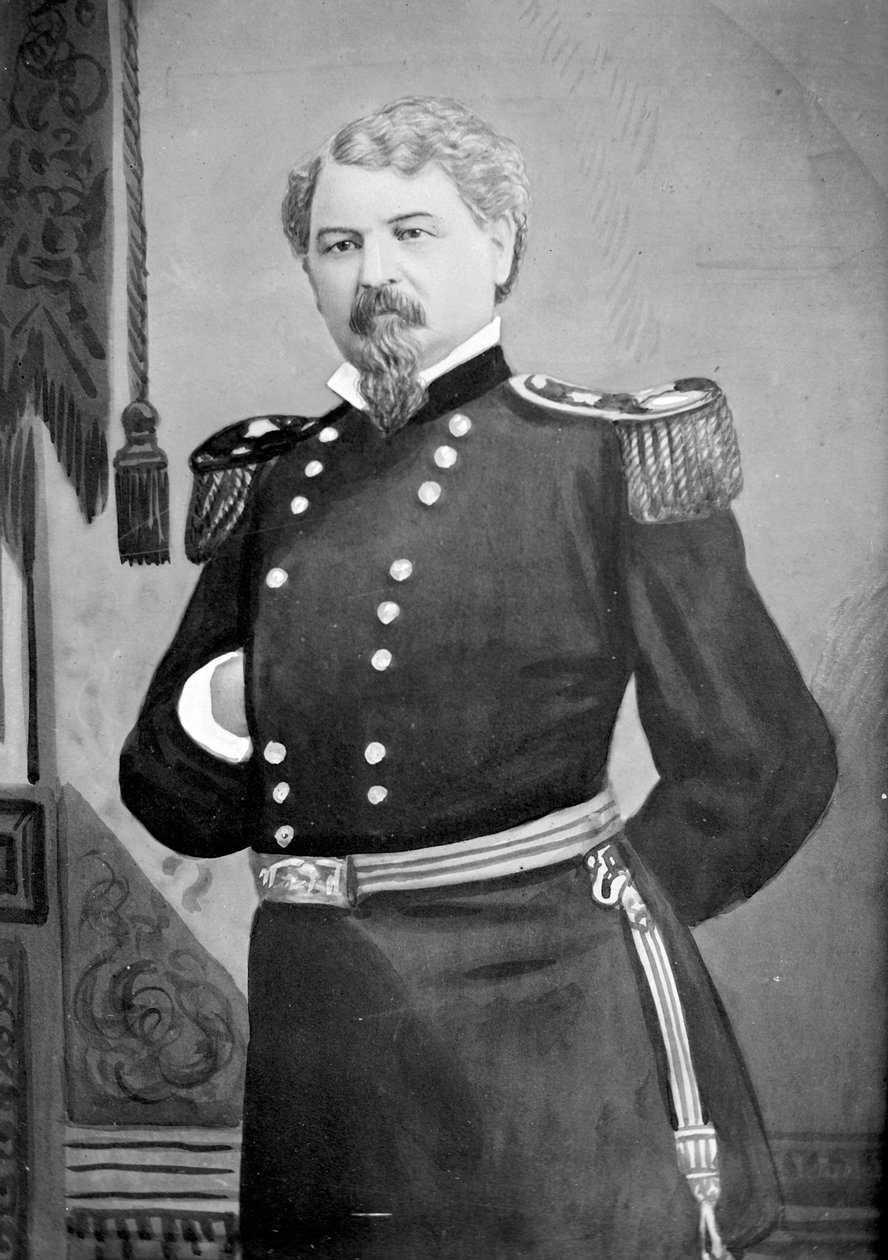 Samuel D. Sturgis tábornok, 1880-85 körül (wc papíron) alkotó: American School