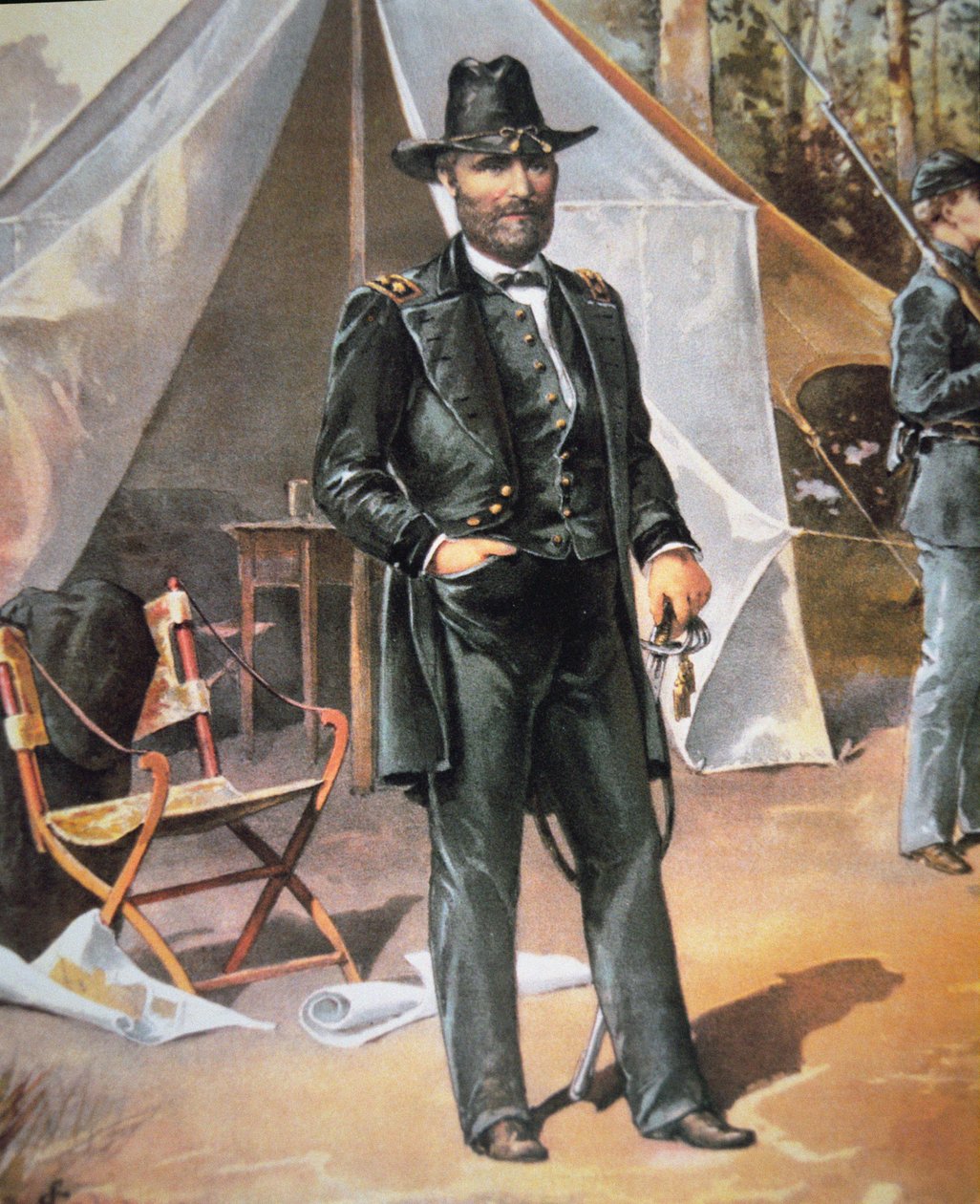 Ulysses Simpson Grant tábornok (színes litó) alkotó: American School