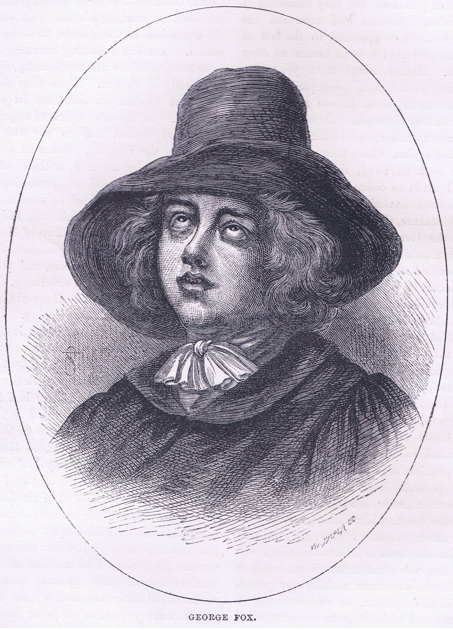 George Fox 1651, illusztráció a Cassells History of the United States pubból. írta Petter & Galpin 1890 körül alkotó: American School