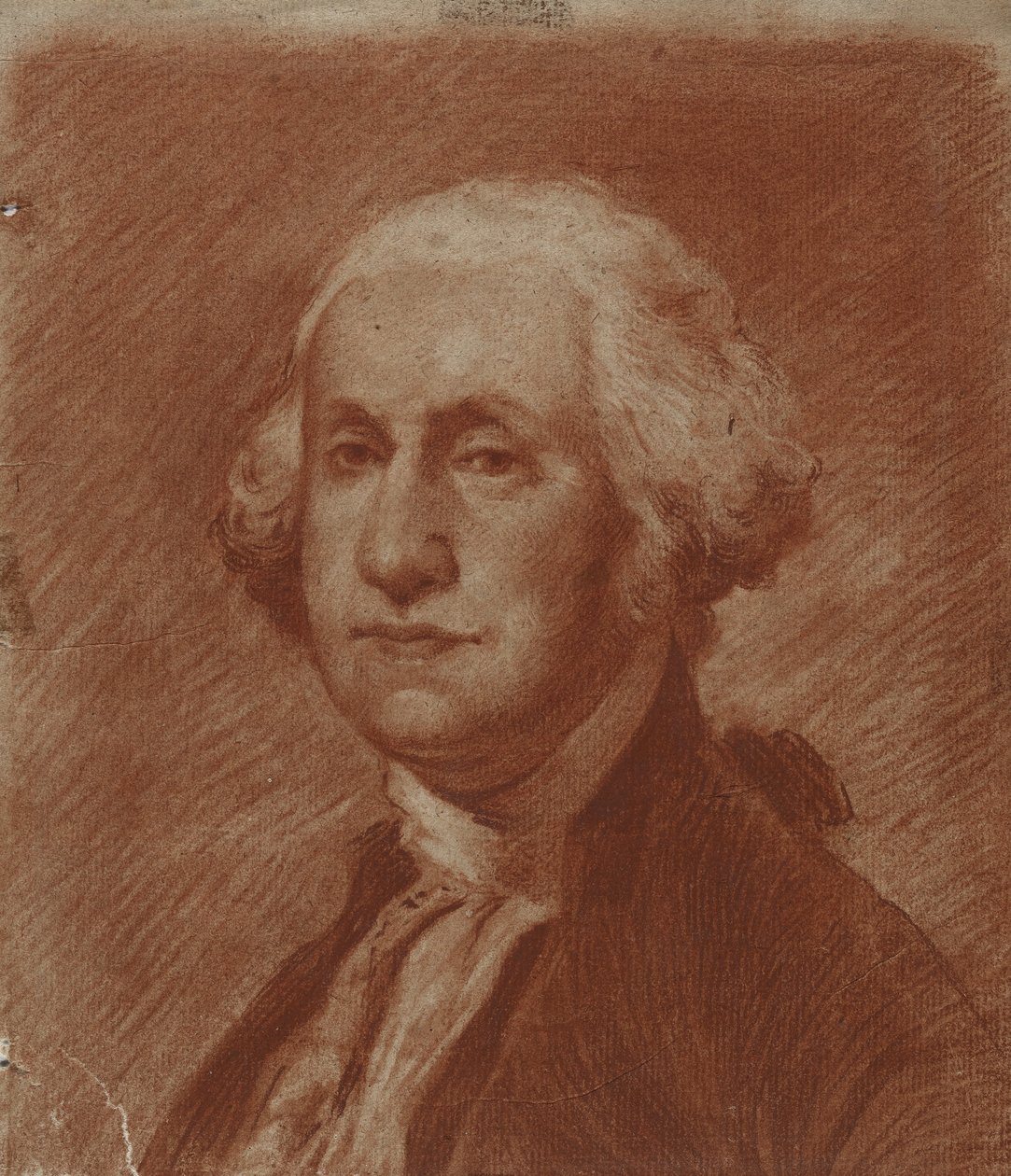 George Washington, 19. század eleje (konte zsírkréta fektetett papíron) alkotó: American School