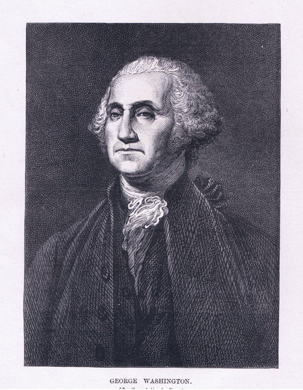 George Washington, illusztráció Cassell története az Egyesült Államok pubjából. készítette: Petter & Galpin 1890 körül (litho) alkotó: American School