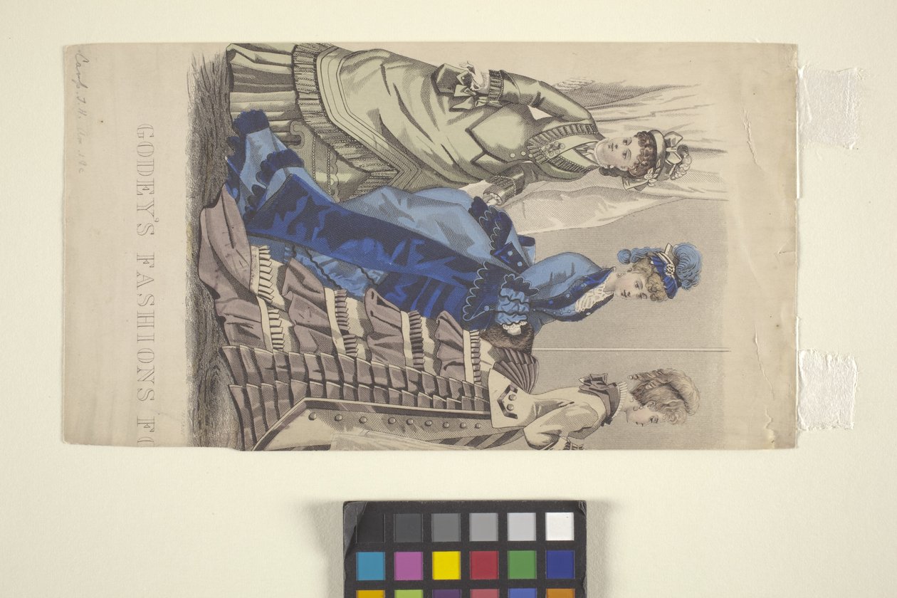 Godey divattányérja (tinta) alkotó: American School