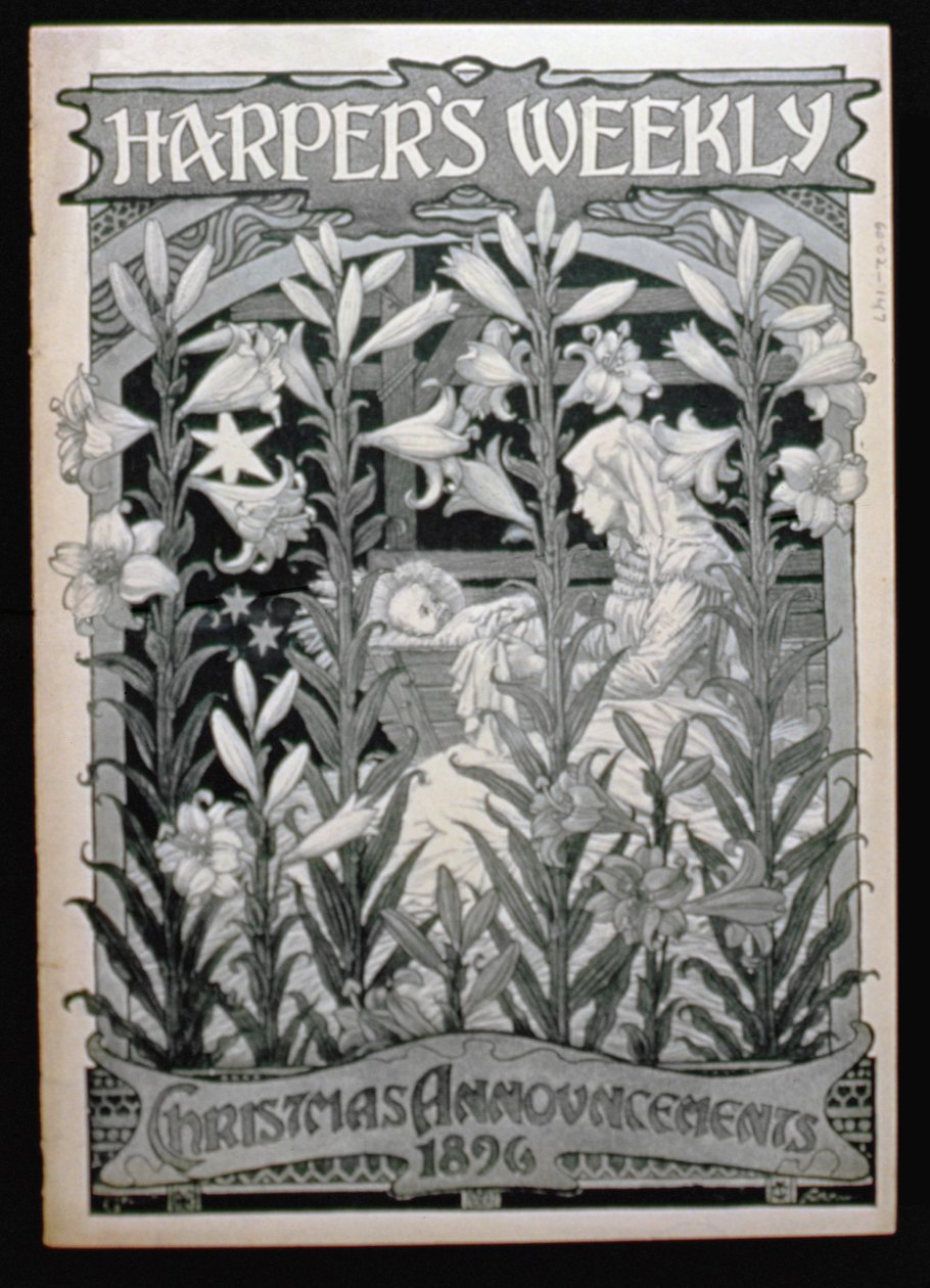 Harpers Weekly, karácsonyi közlemények, 1896 alkotó: American School