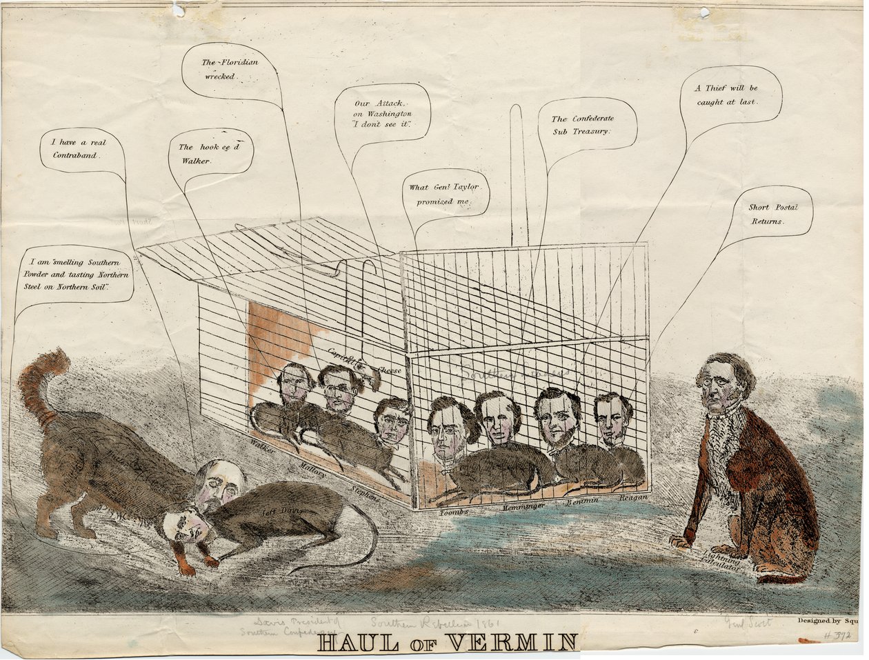 Kártevőszállítás, a Squ. tervezte, 1861 alkotó: American School