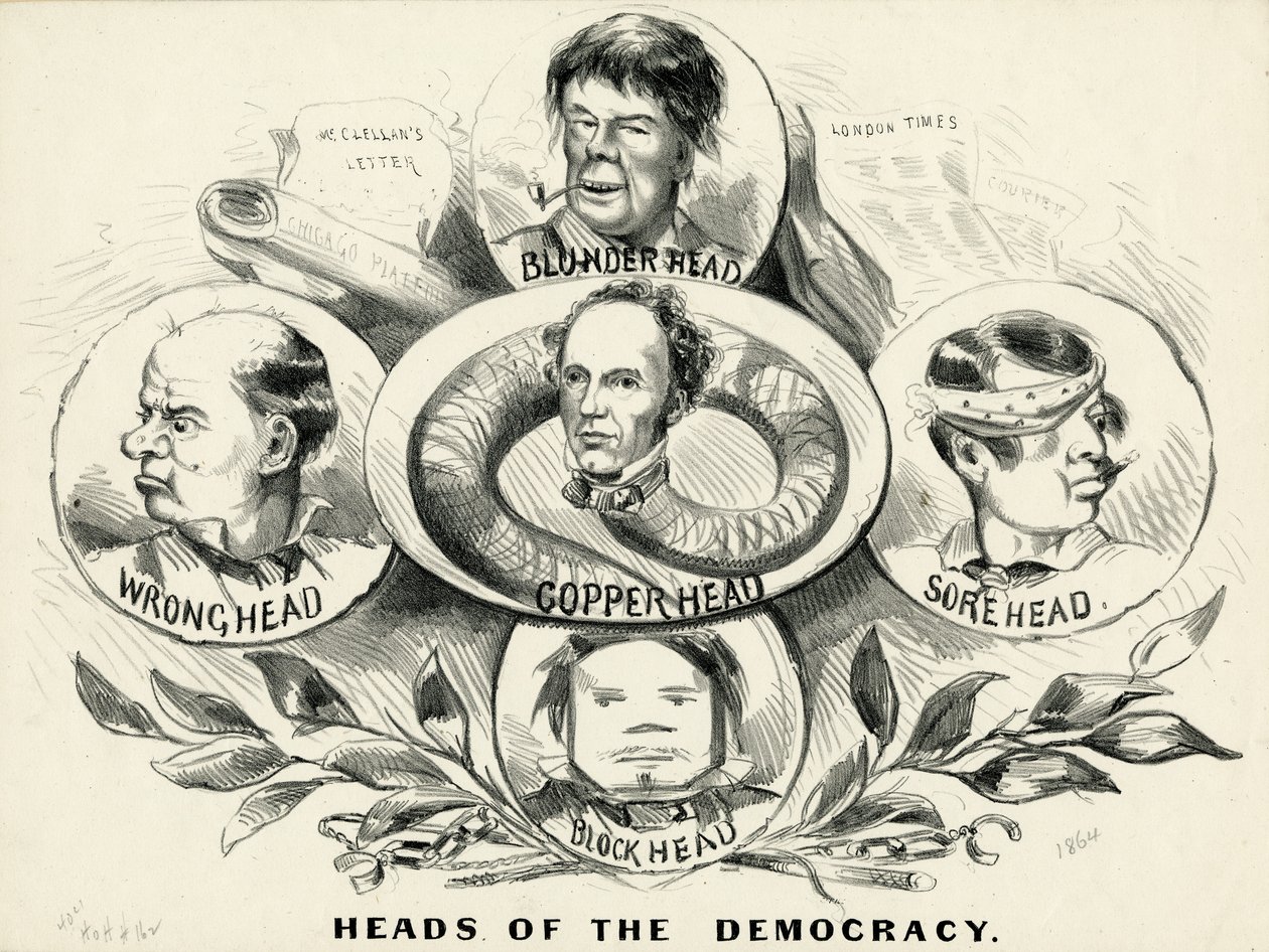 A demokrácia fejei, 1864 alkotó: American School