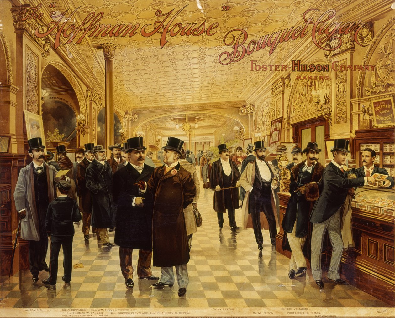 Hoffman-házi csokor szivar, 1893 alkotó: American School