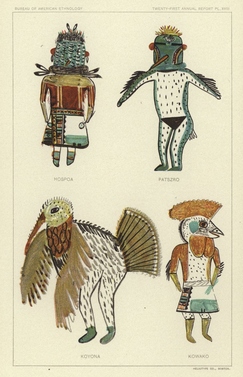 Hospoa, Paszro, Koyona, Kowako (színes litó) alkotó: American School