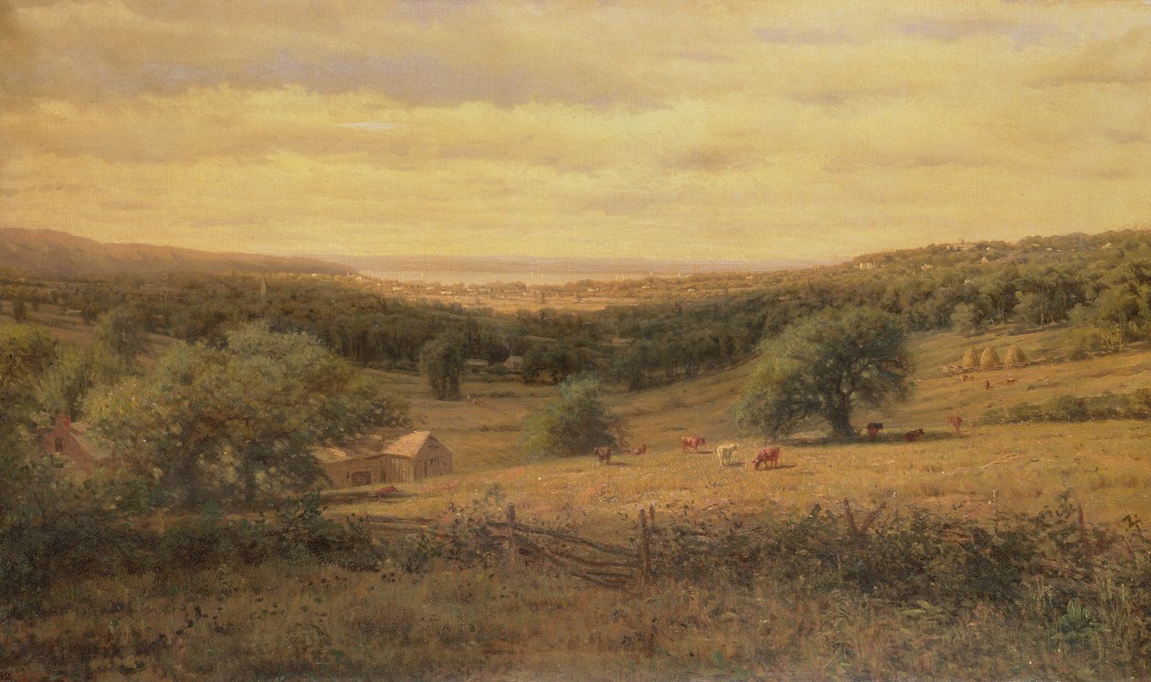 Kilátás a Hudson folyóra alkotó: American School