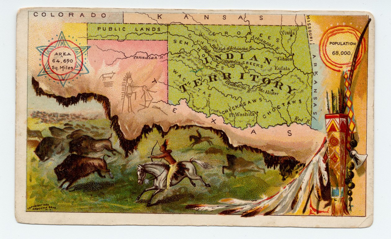 Indiai Terület [Oklahoma], 1889 alkotó: American School