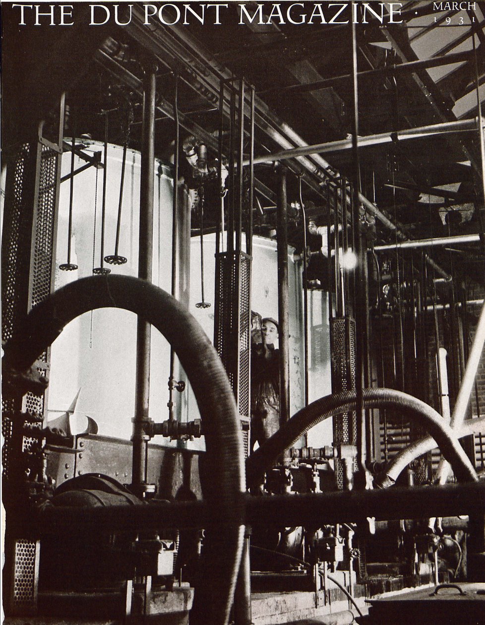 Ipari üzem, a DuPont Magazin címlapja, 1931. március alkotó: American School