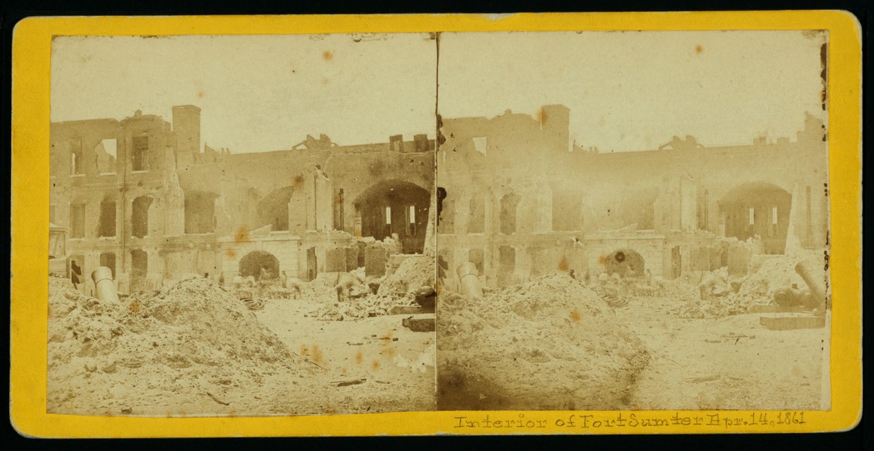 Fort Sumter belseje alkotó: American School