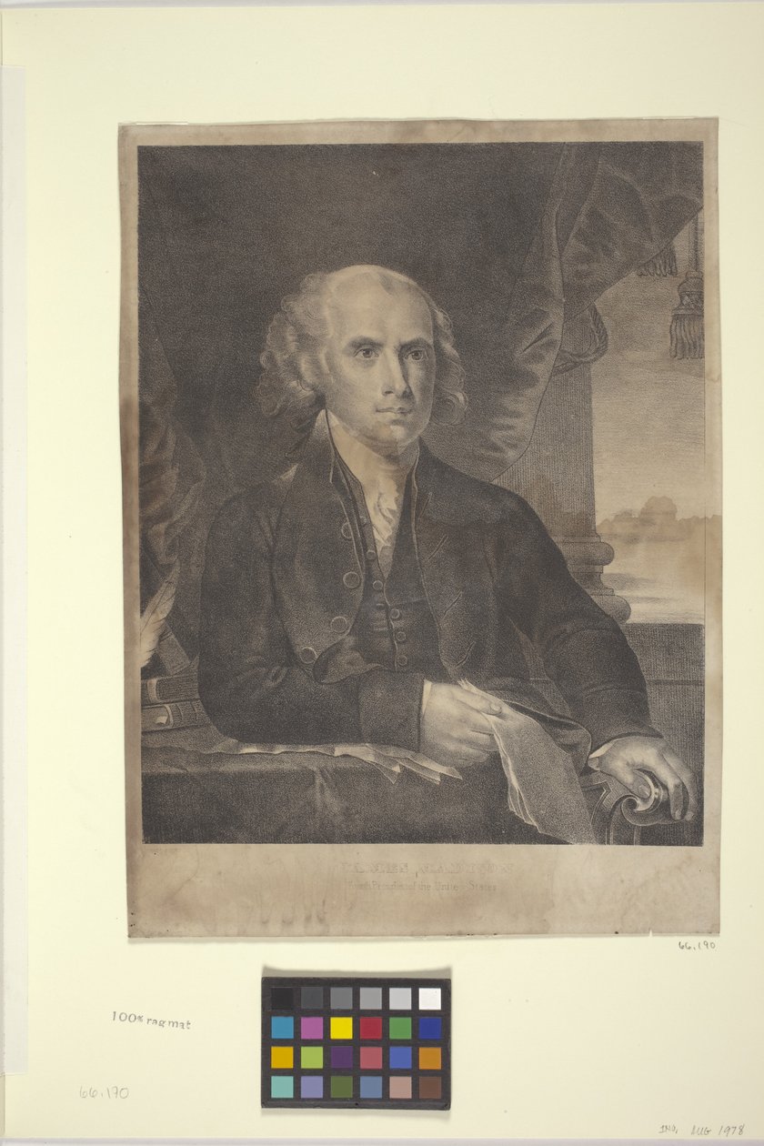 James Madison (litográfia) alkotó: American School