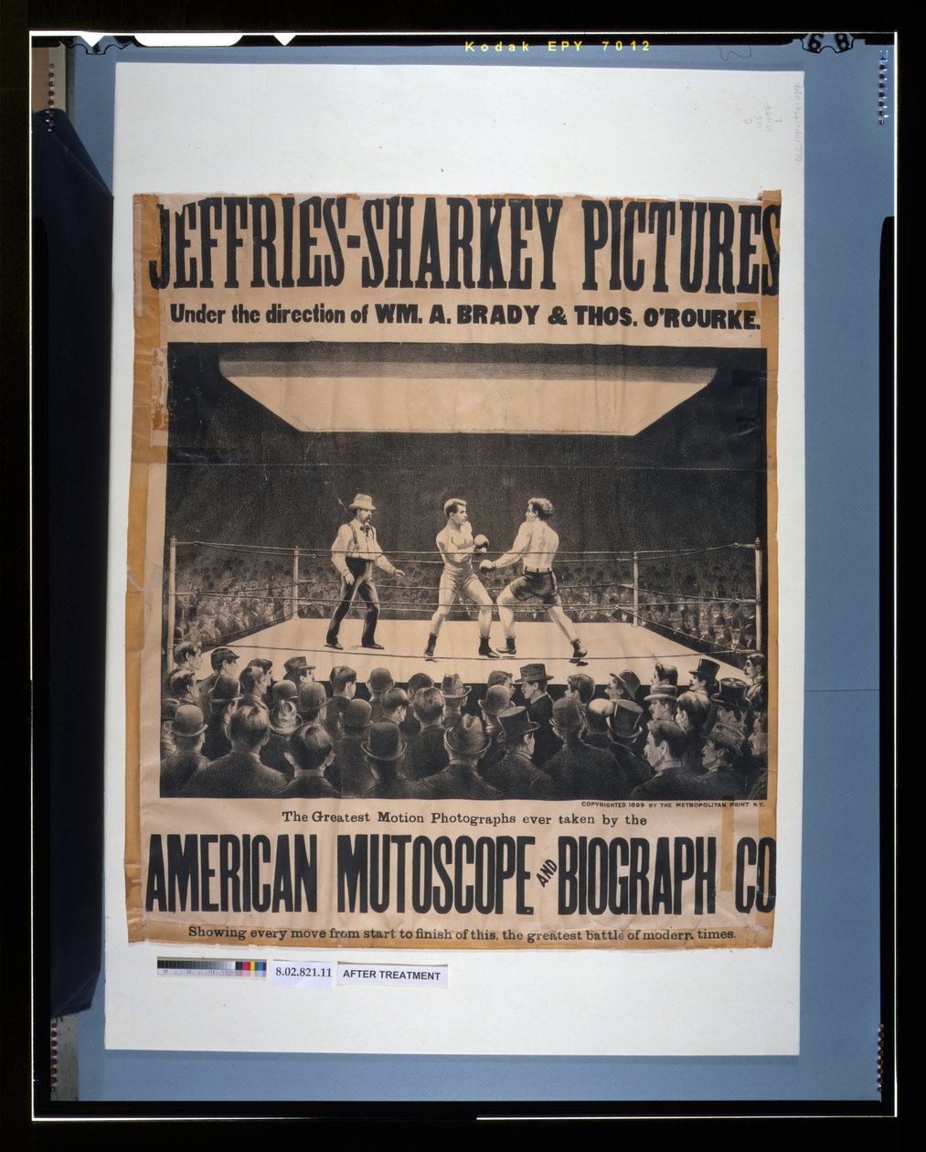 Jeffries-Sharkey kép - Wm irányítása alatt. A. Brady & Thos. O