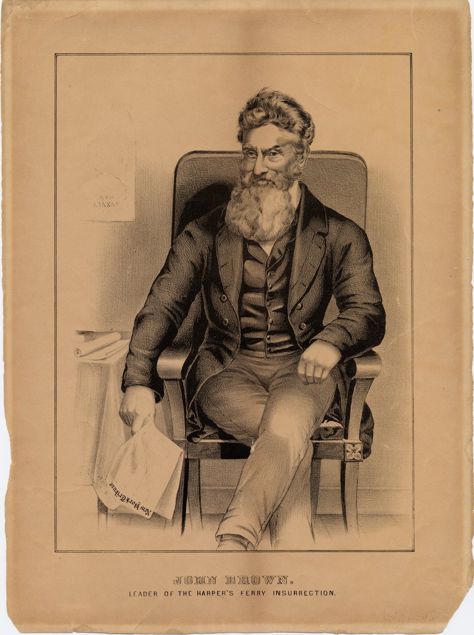 John Brown, a Harpers Ferry Insurrection vezetője, 1859 alkotó: American School