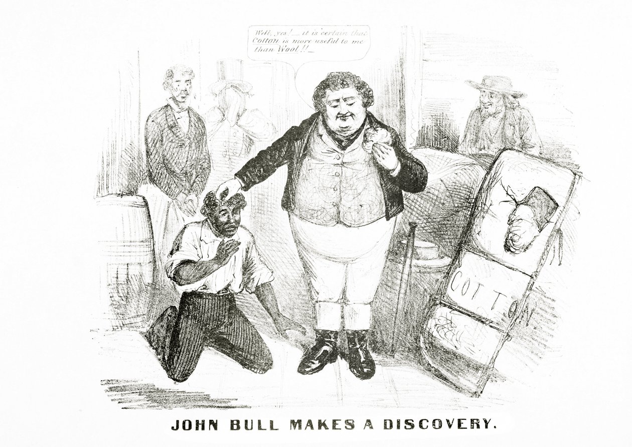 John Bull felfedezést tesz (litho) alkotó: American School