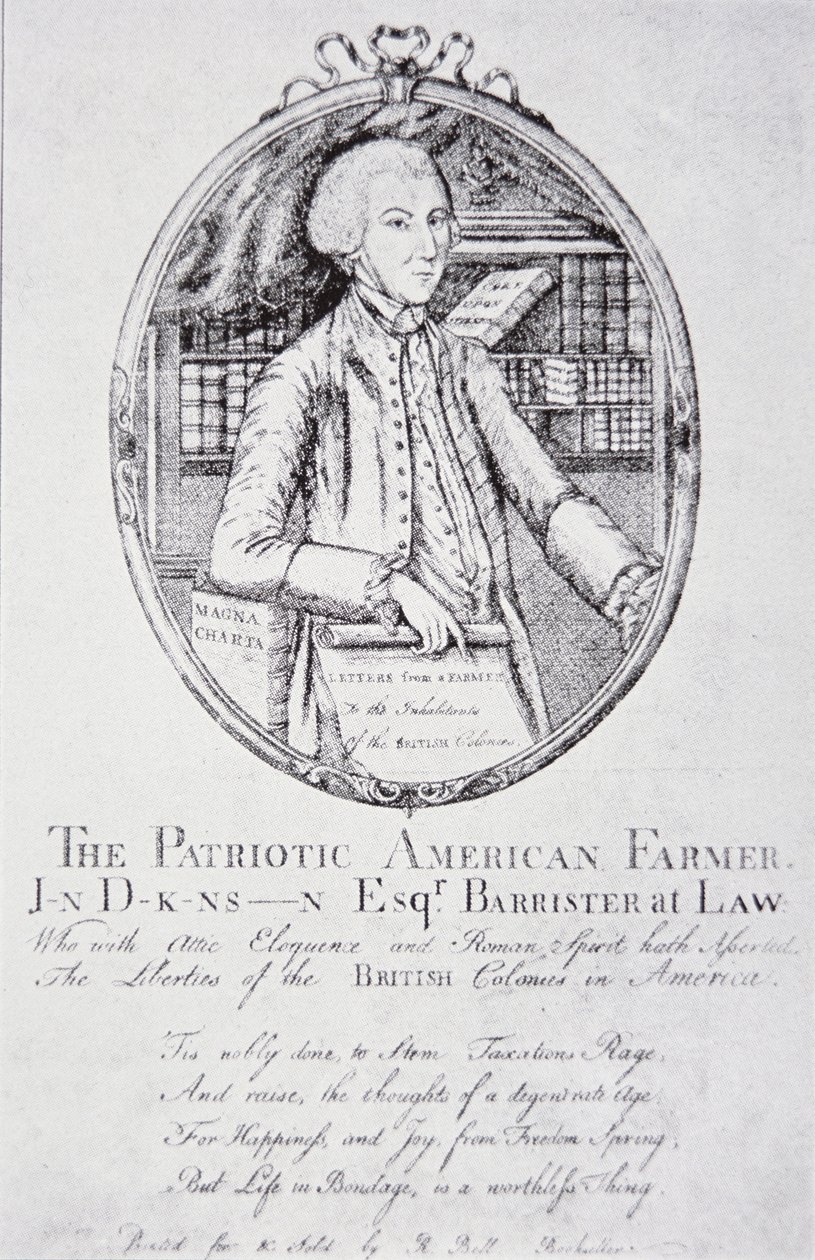 John Dickinson, "A hazafias amerikai farmer" (litho) alkotó: American School
