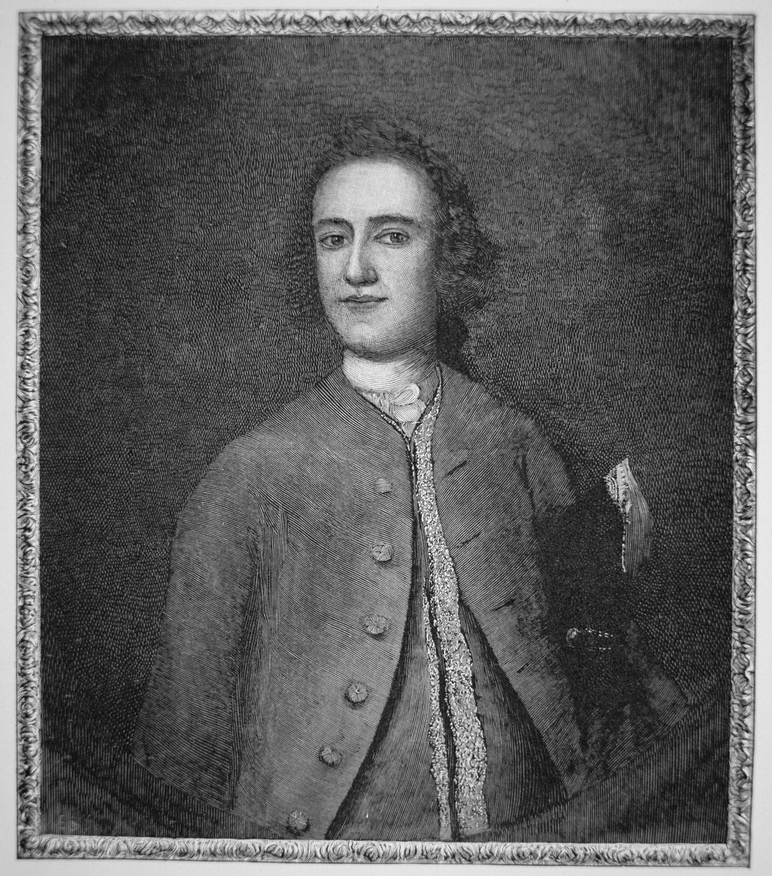 Lawrence Washington (1718-52) (litho) alkotó: American School