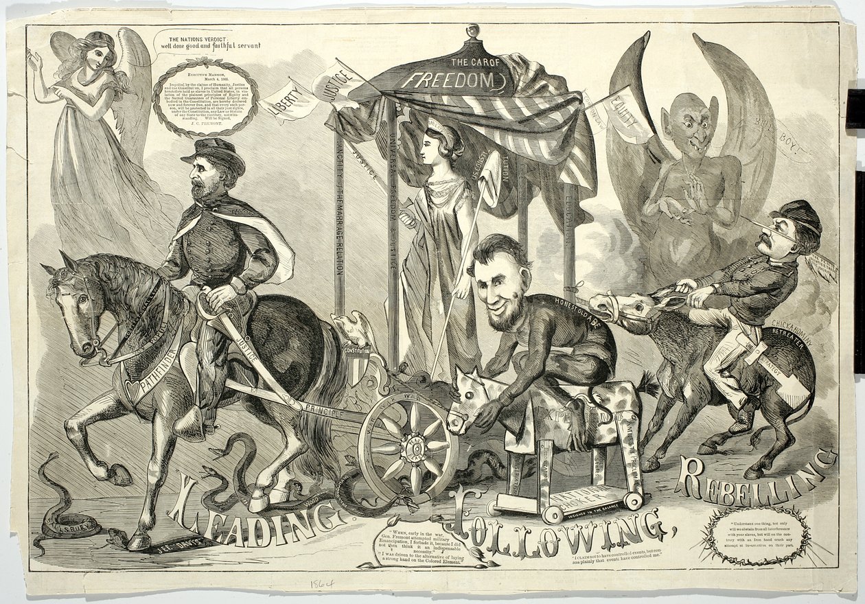 Vezetés, követés, lázadás, 1864 alkotó: American School