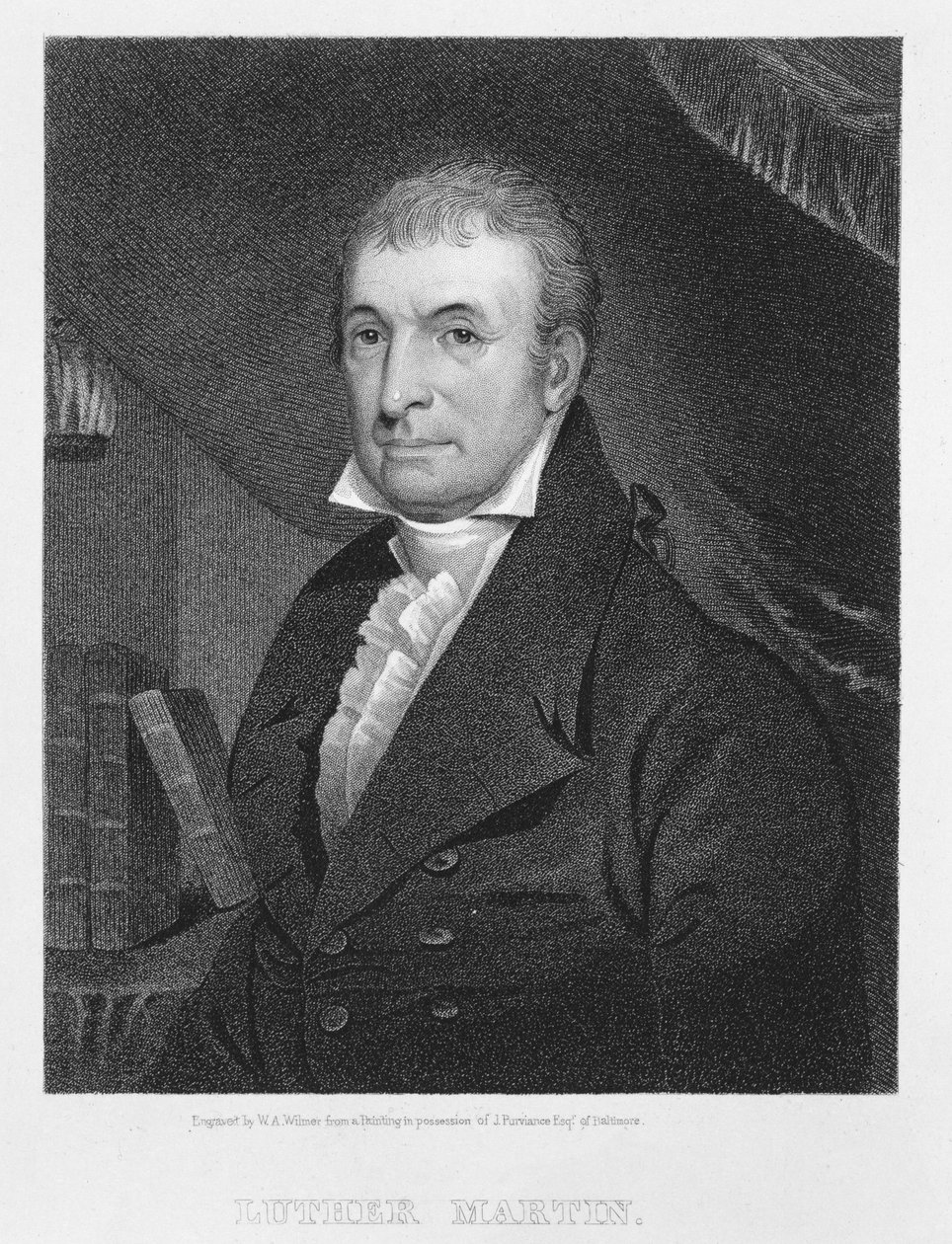 Luther Martin, William A. Wilmer metszete (1820-55 körül) alkotó: American School