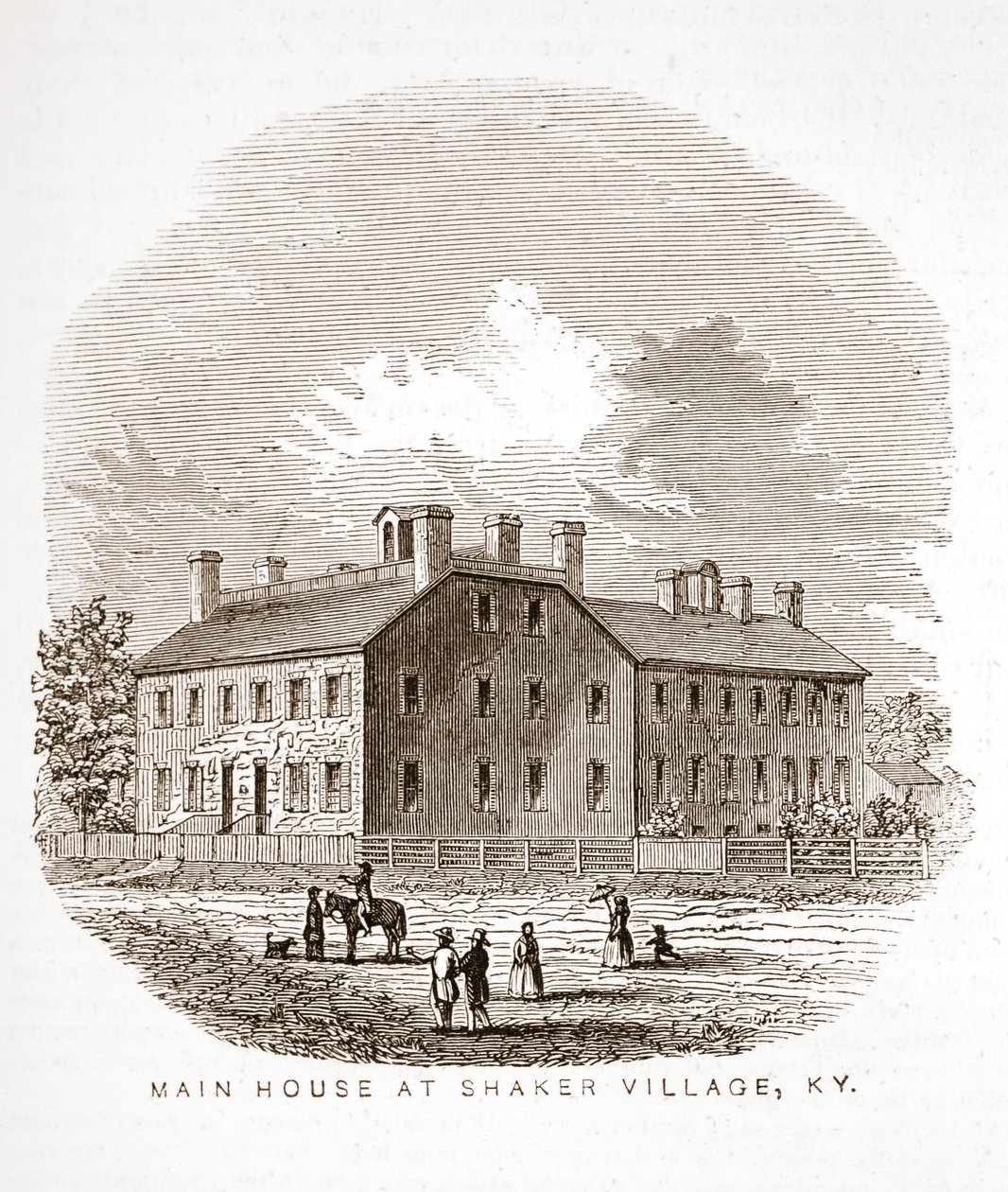 Főház Shaker Village-ben, KY alkotó: American School