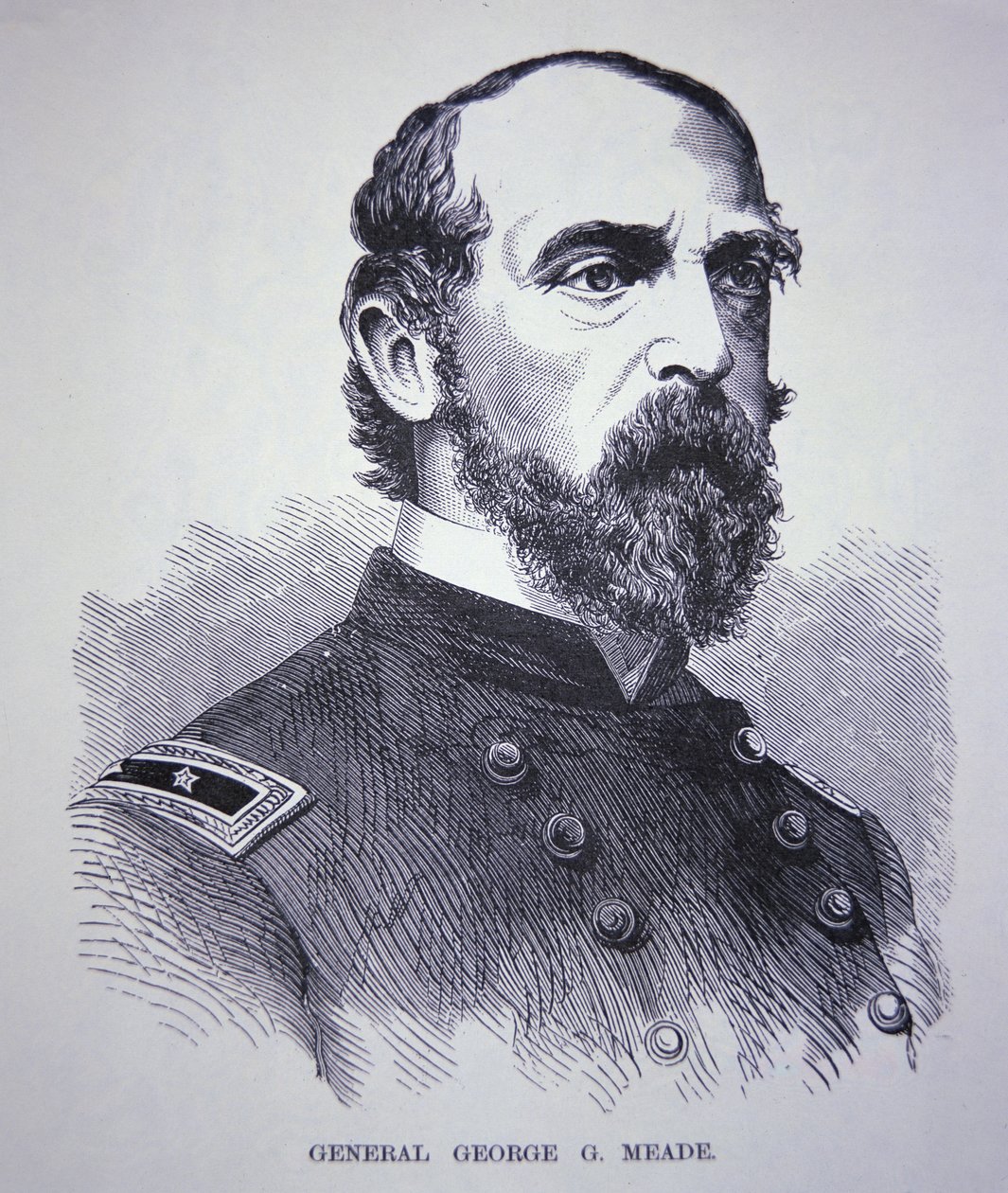 George Meade vezérőrnagy (1815-72) (metszet) alkotó: American School