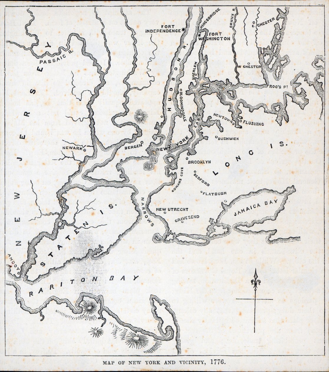 New York és a környék térképe (litho) alkotó: American School