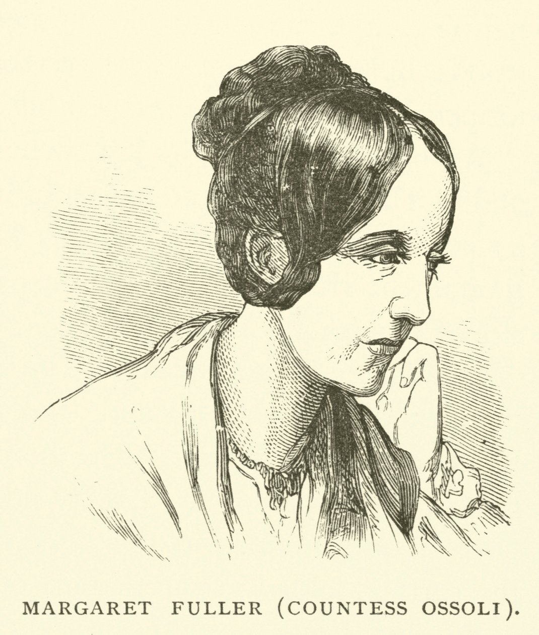 Margaret Fuller, Ossoli grófnő, amerikai újságírónő és a nők jogaiért küzdő aktivista (metszet) alkotó: American School