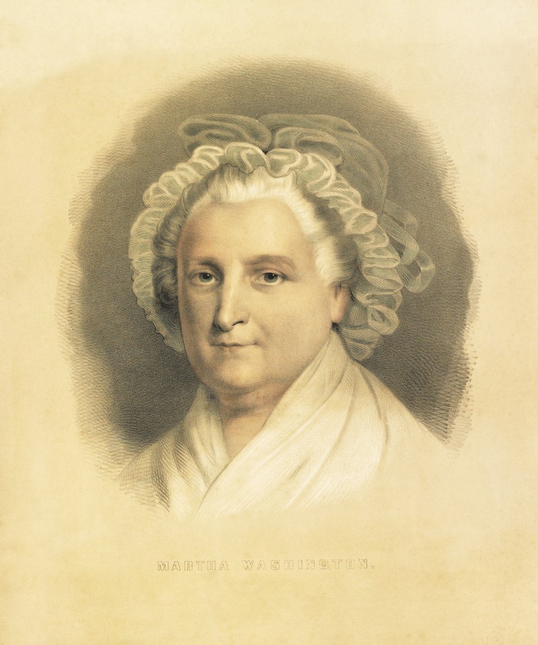 Martha Washington, pub. 1857 alkotó: American School