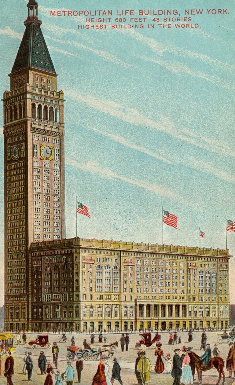 Metropolitan Life Building, New York, 1909-1913 körül alkotó: American School