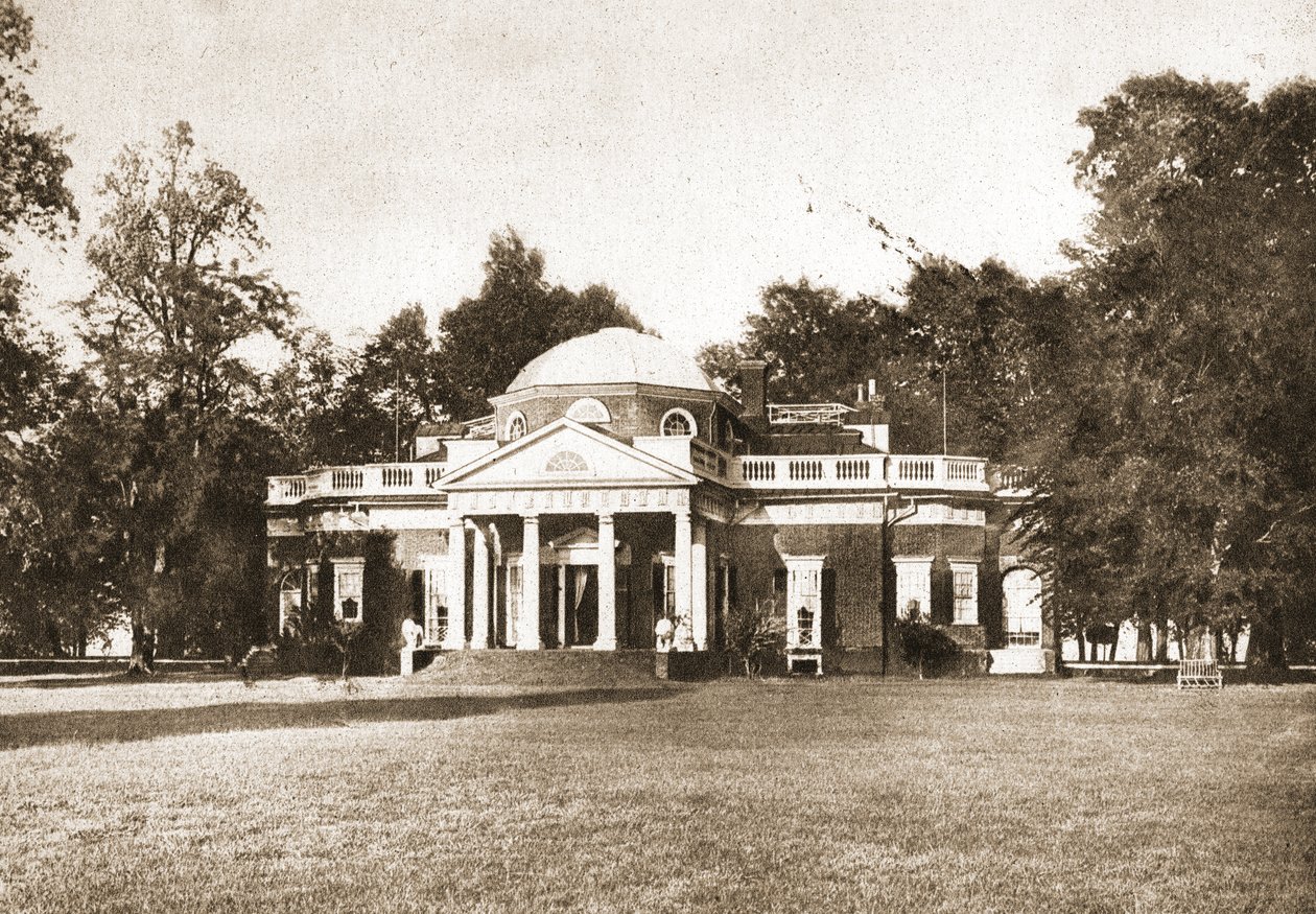 Monticello, Virginia, 1914 (szépia tónusú mélynyomás) alkotó: American School