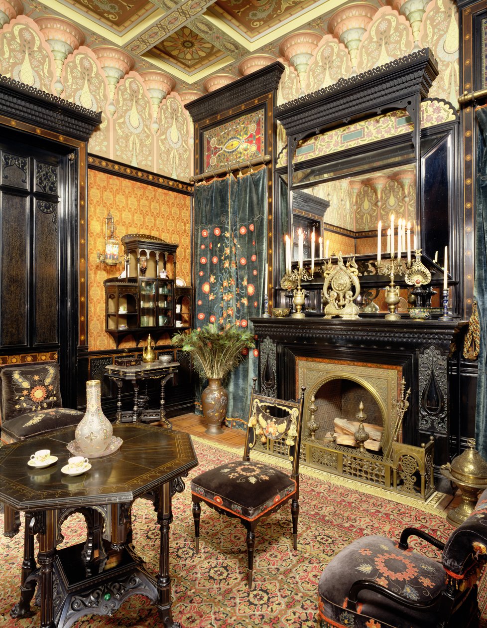 Moorish Smoking Room, The John D Rockefeller House, 1864-81 körül alkotó: American School