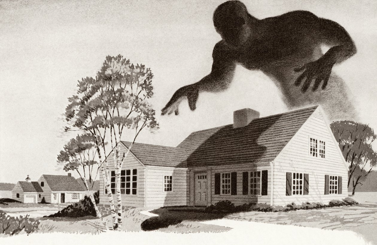 Jelzálog-szörny feszül egy családi ház fölött alkotó: American School