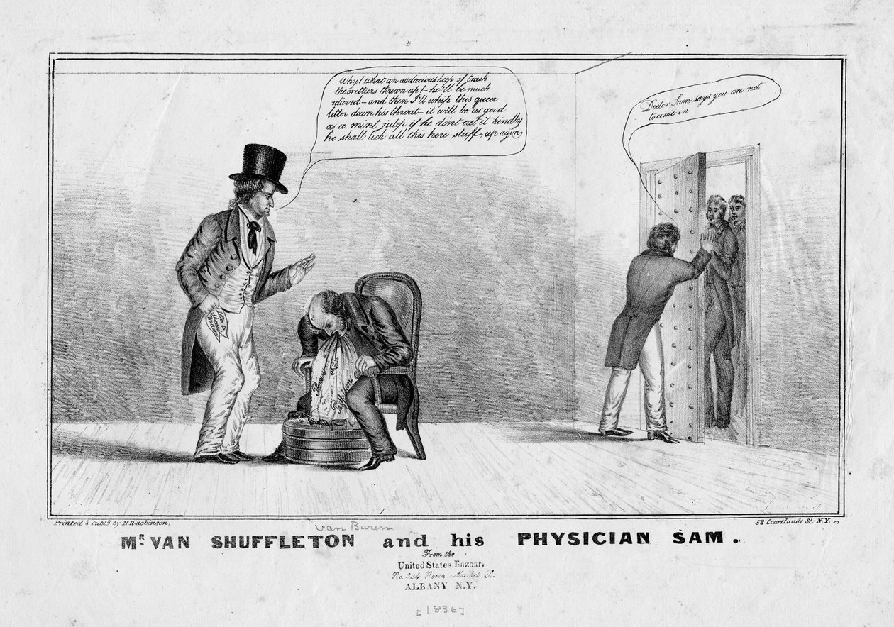 Mr. van Shuffleton és orvosa, Sam, 1836 körül alkotó: American School