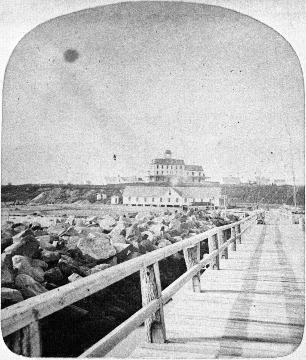Ocean View Hotel, Block Island, Rhode Island (sztereoptikus csúszda) alkotó: American School