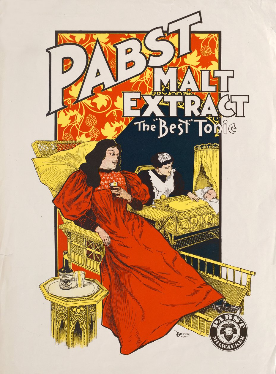 Pabst maláta kivonat, a "legjobb" tonik, Pabst, Milwaukee, 1880-1890 körül alkotó: American School