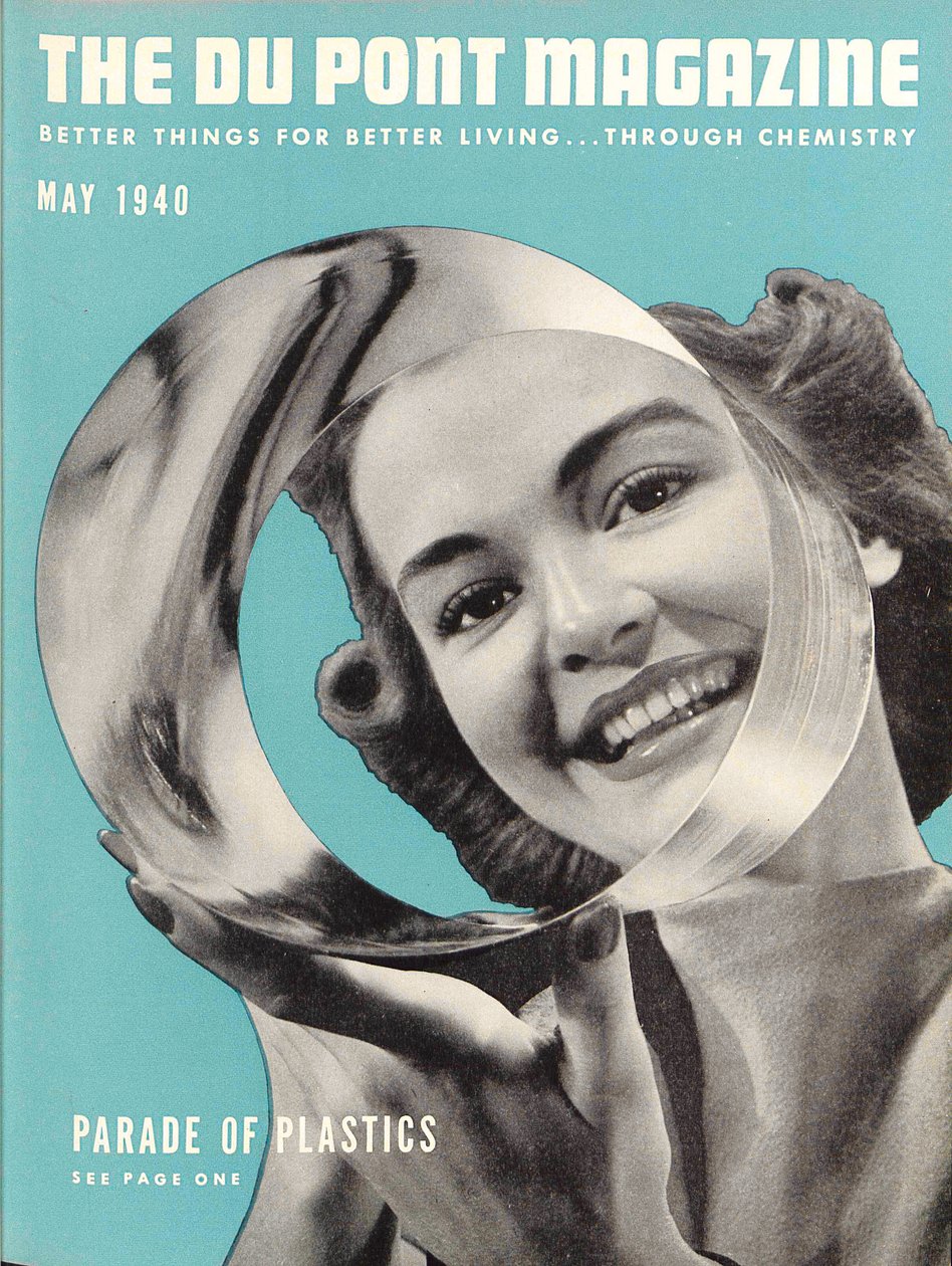 Műanyagok parádéja, a DuPont Magazin címlapja, 1940. május alkotó: American School