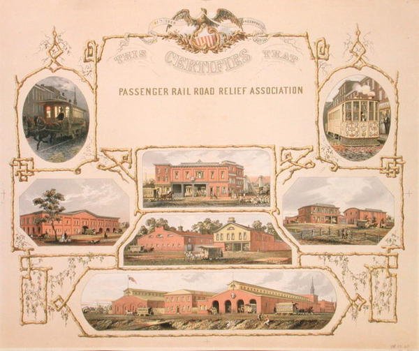 Vasúti személyszállítási szövetség bizonyítványa alkotó: American School